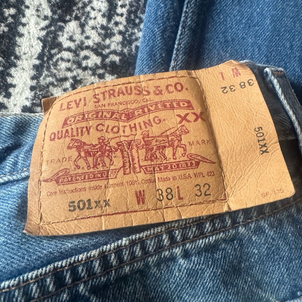 Vintage 501xx Levi's Classic Straight Blue Jeans